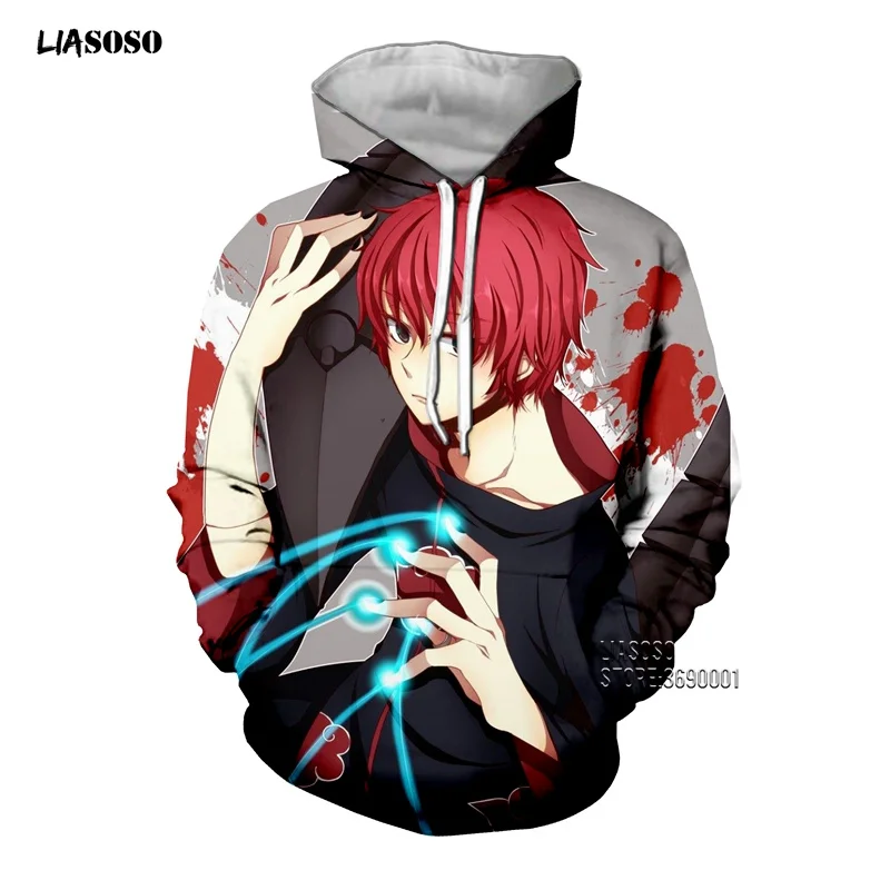 Sasori Boy Girls Hoodie Shippuden Men's Hoodie 3D Print Naruto Pullover MINISO Men's Hoodie Uchiha Itachi Fashion Men's Clothing