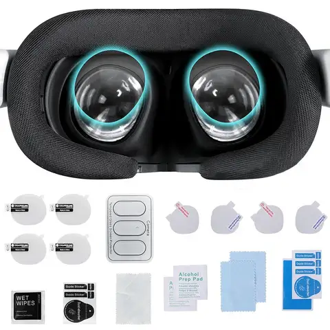 Transparent Lens Protective Films TPU Soft HD Screen Protector Anti-Scratch Sweatproof for Oculus Quest 2/Meta quest 3