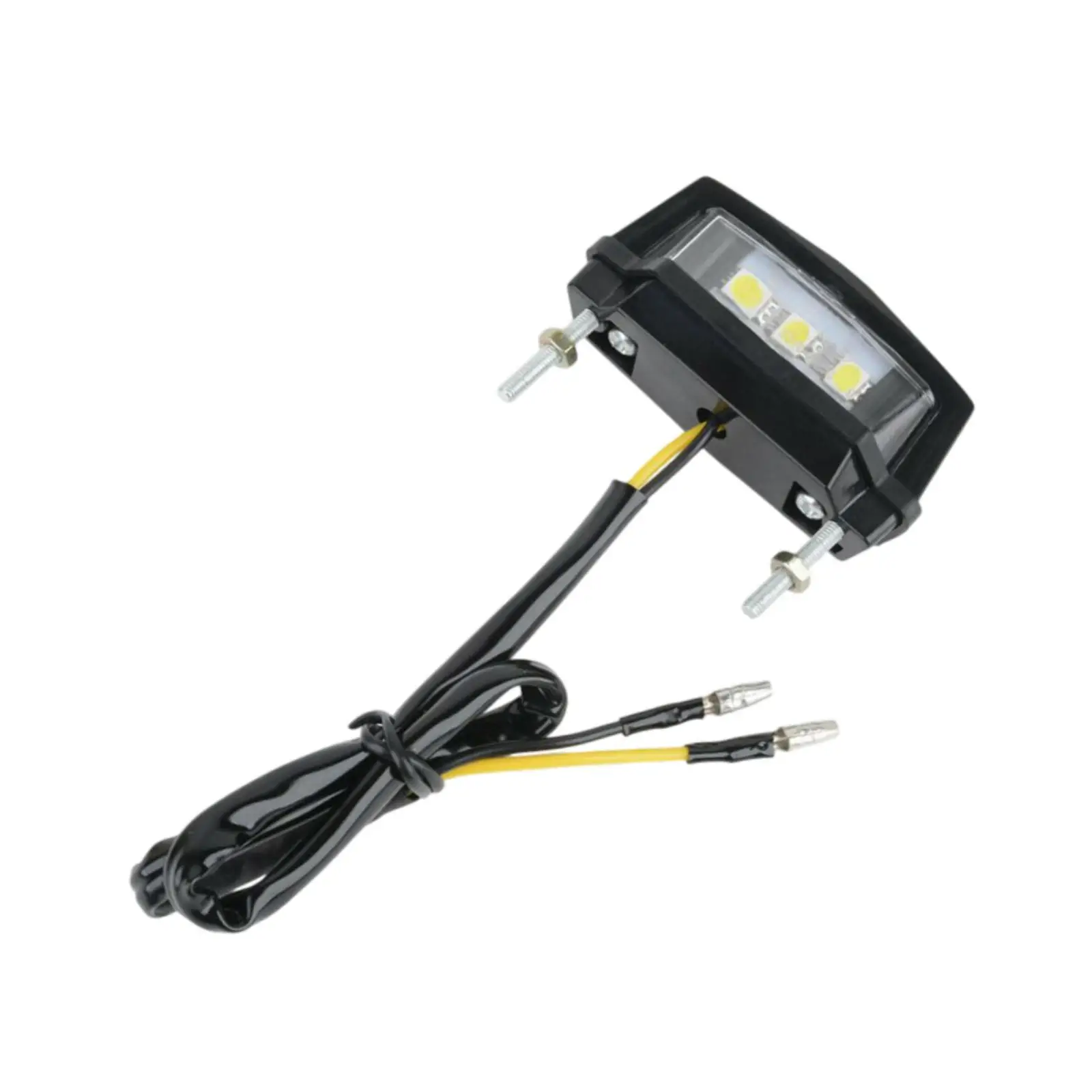 Wear Resistant Plastic Motorcycle License Plate Light Waterproof High Power LED Tail Lamp for Night Riding Accessories