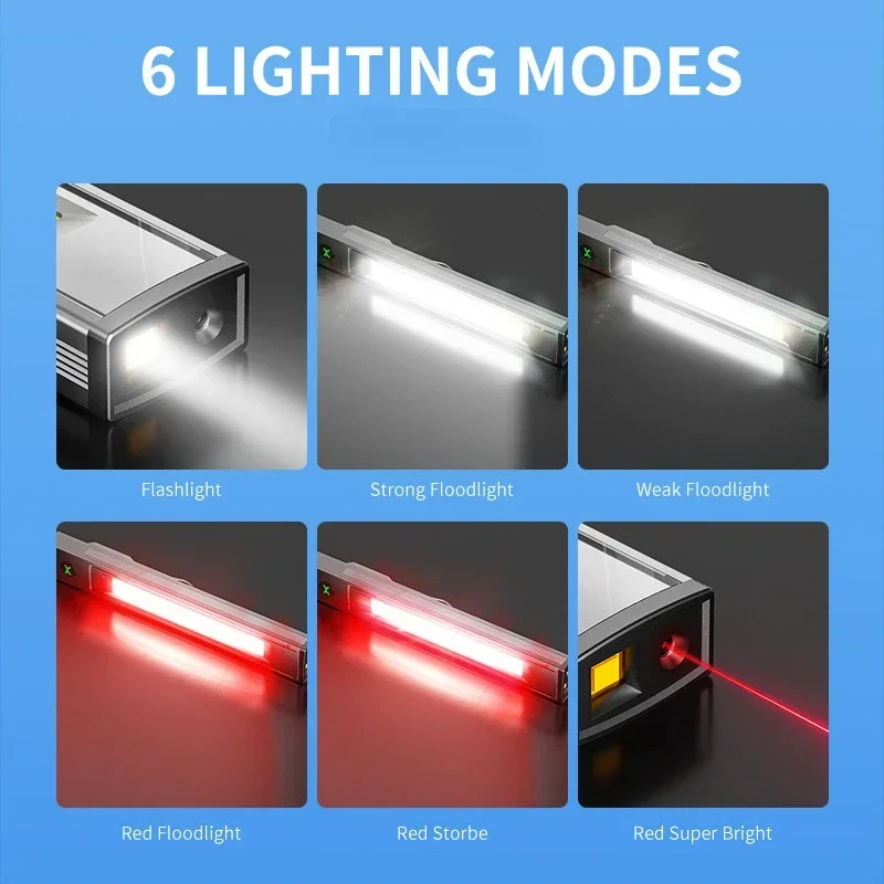 800LM Super Bright LED Keychain Flashligh USB-C Rechargeable,IPX4 Waterproof Mini Torch Light with Magnet,Gift for Men Dad Kids