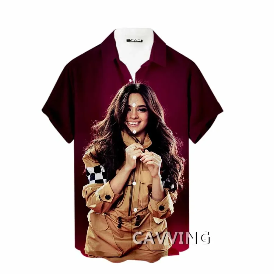 CAVVING 3D Printed  Camila Cabello Fashion Casual Shirts Men's /Women's  Short Sleeves Loose Breathable Shirts  SS2