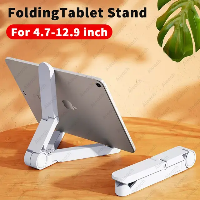 Desktops Stand For Tablet 4.7 to 12.9 inch , Adjustable Folding