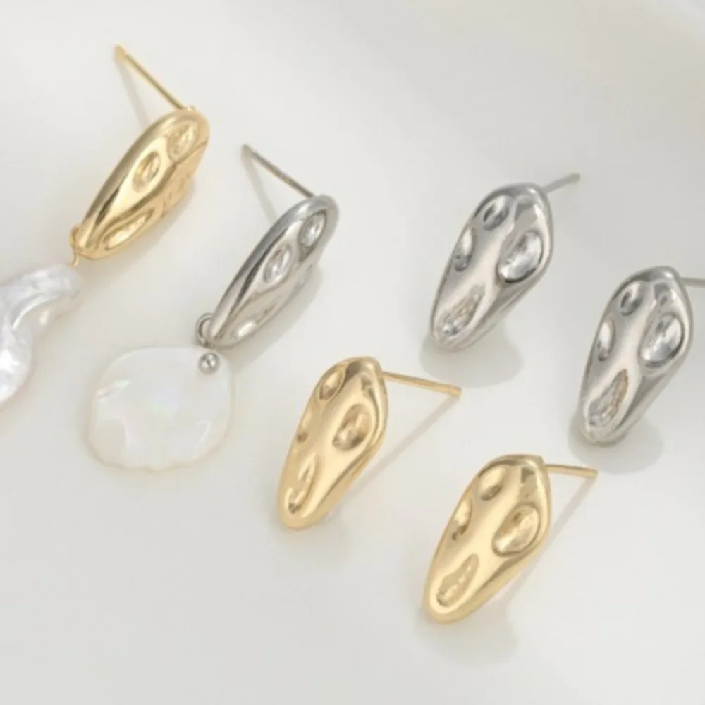 

Медный 14-каратный золотой цвет, вогнуто-выпуклый метеорит, капли воды, серьги на подтяжках, ручная работа, сделай сам, жемчужные ювелирные аксессуары, материал