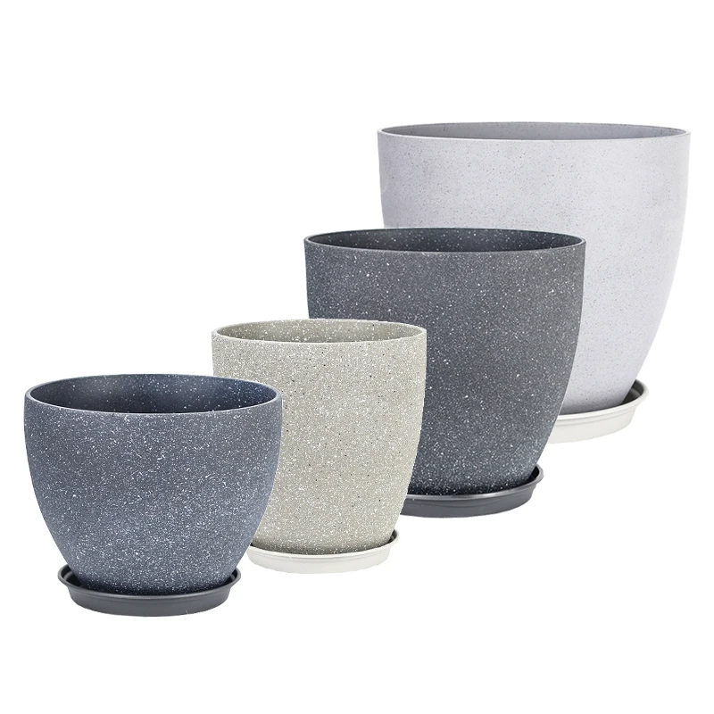 

Large Indoor and Outdoor Home Decor Plastic Flower Pots & Planters Garden Planter Pot for Flowers Indoor and Outdoor Use