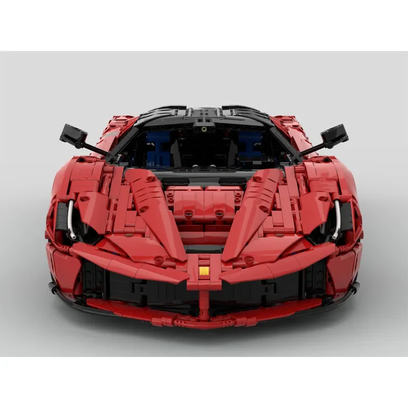 MOC-194680 New Red Supercar Series Building Block Model• 3636 Parts MOC Creative Educational Boy Birthday Building Block Toy