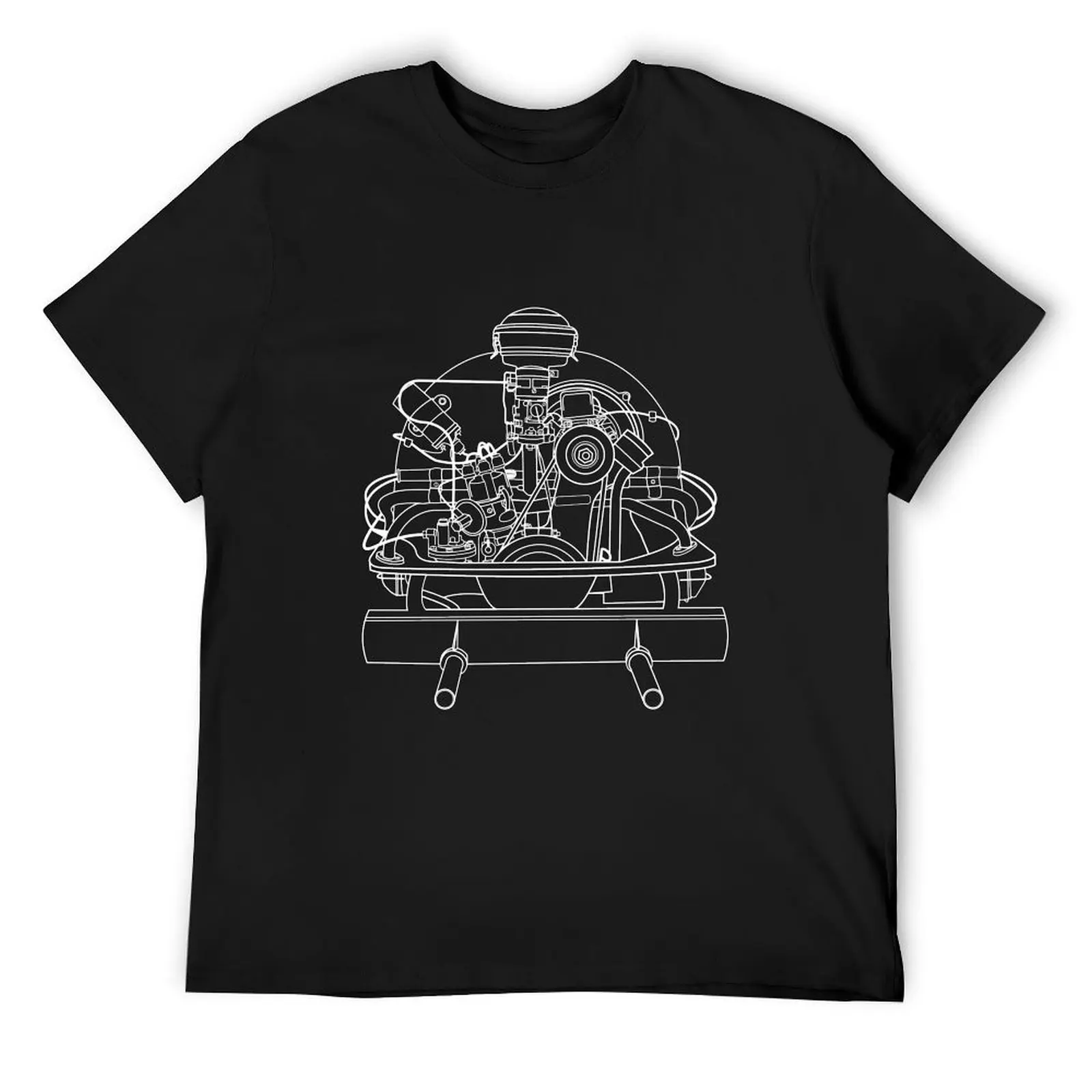 

Aircooled Engine Bug/Bus Stock T-Shirt anime graphic shirts mens funny t shirts