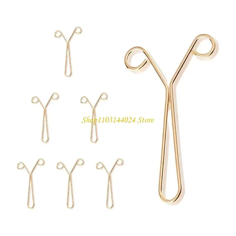 N5KE Y Aluminum Cuff Clips Rolled Adjustable Closure Y Shaped Cuff Fastener For Jewelry Tools And Craft Supplies