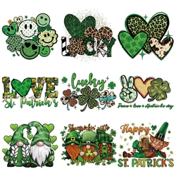 St Patrick Day Iron-On Transfer Hoodies Parches Ropa Diy Clothes Sticker Heat Transfer T-Shirt Thermal Patch For Pet Doll Cothes