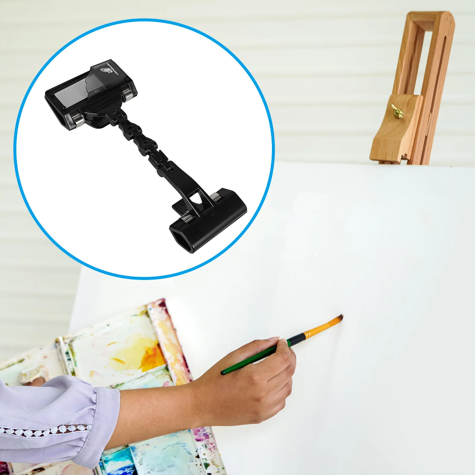 

Clip-On Drawing Board Clip Art Supplies Sketch Sharpener Pencil Grinder Tool Artist Clipboard Reusable Durable Portable