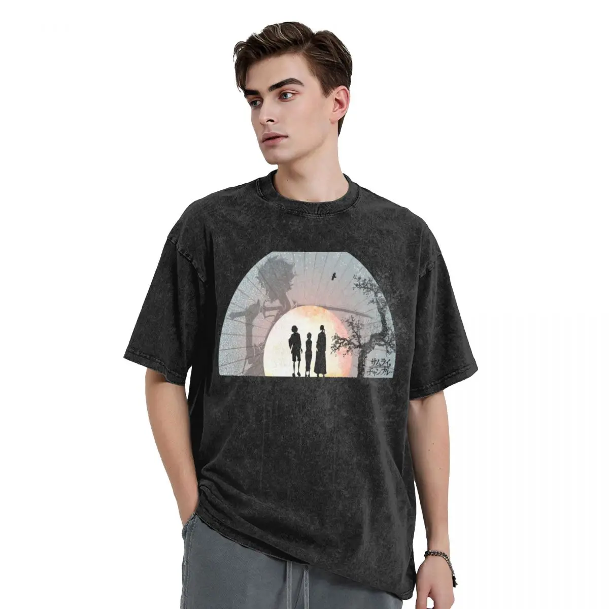 

Samurai Splatter T-Shirt boys whites hippie clothes plain sweat shirts, men
