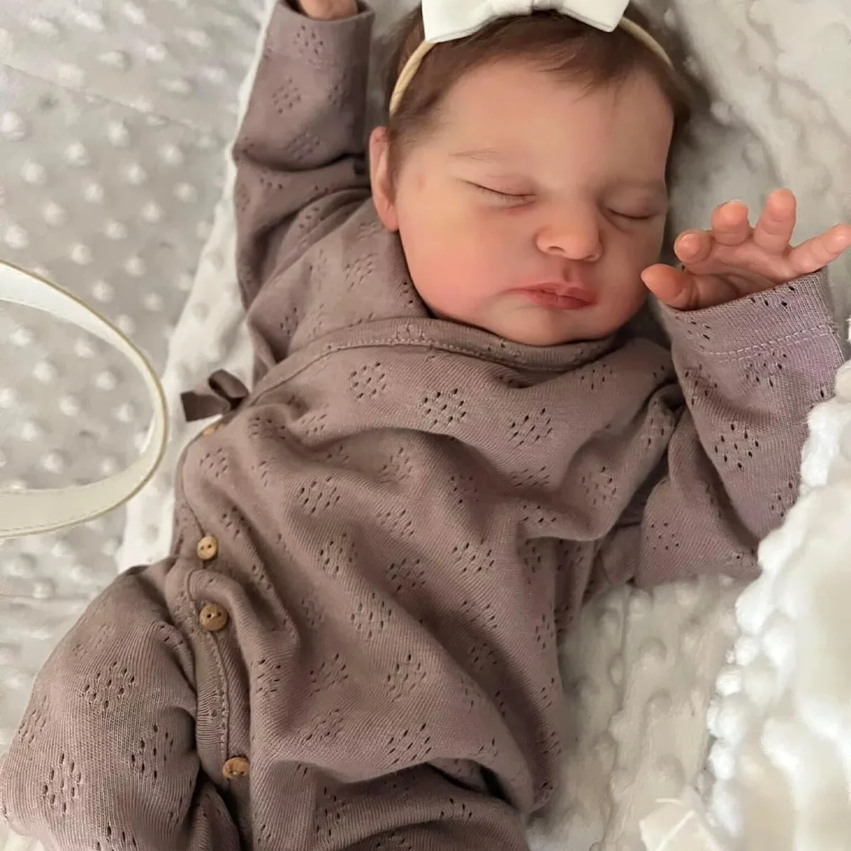 

JOYORA 50CM Newborn Baby Size Fashionable Rebirth Doll Skin Visible Veins Soft Cloth Body Highquality Handmade Doll Birthday Gif