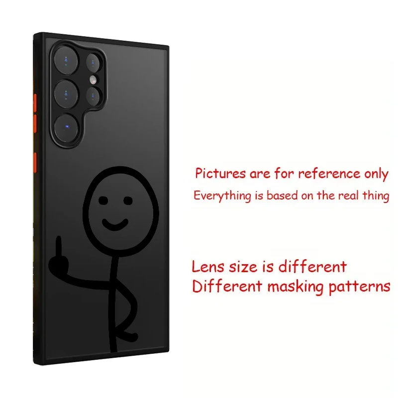 Hülle für Samsung Galaxy S26 S24 Plus S25 Ultra S20 FE Note 20 Ultra 10+ S23 FE S21 S22 Funda Rückseiten-Telefonabdeckung Finger-Motiv – Detail 1