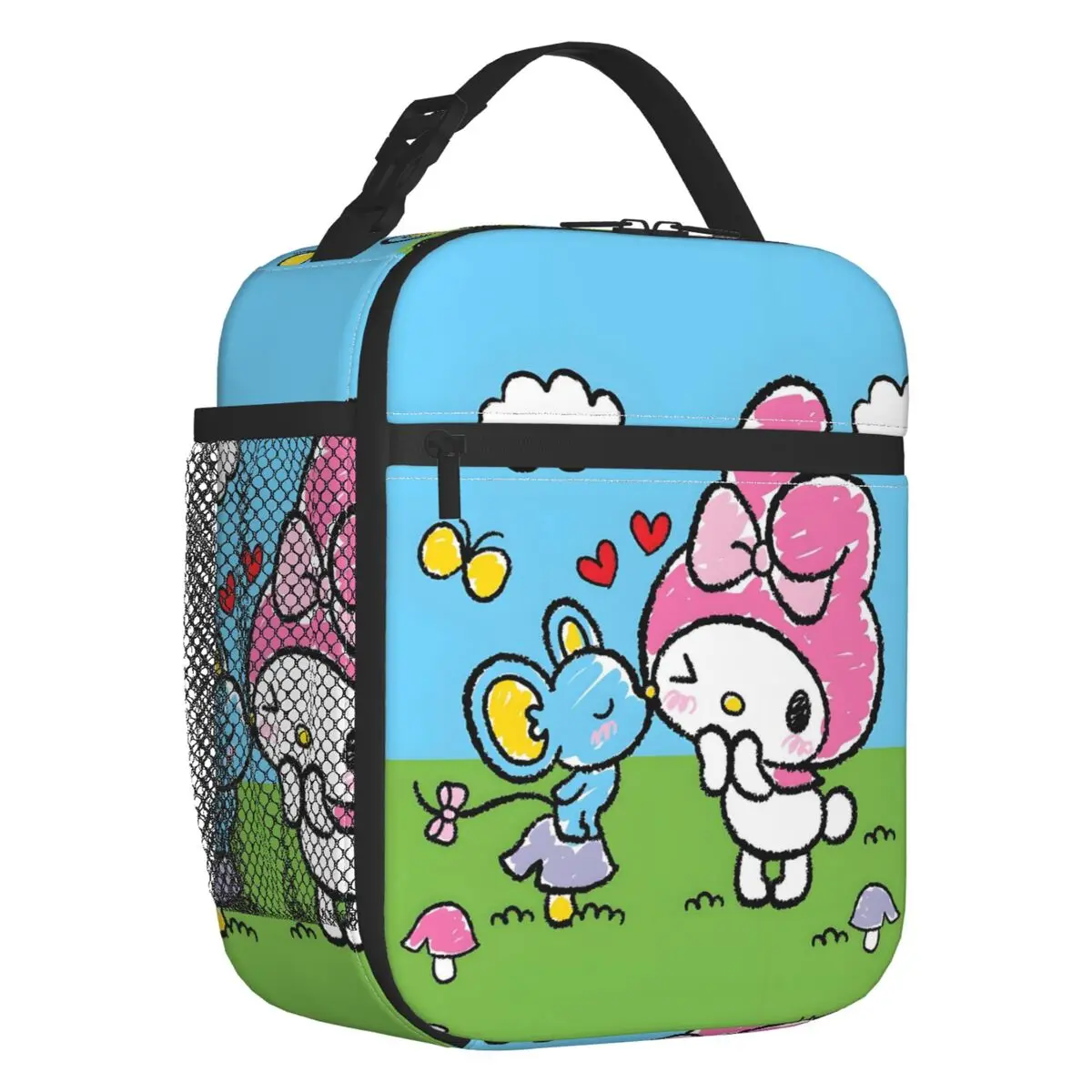 

Custom Melody Cartoon Movie Insulated Lunch Bags for Outdoor Picnic Classical Anime Waterproof Thermal Cooler Bento Box