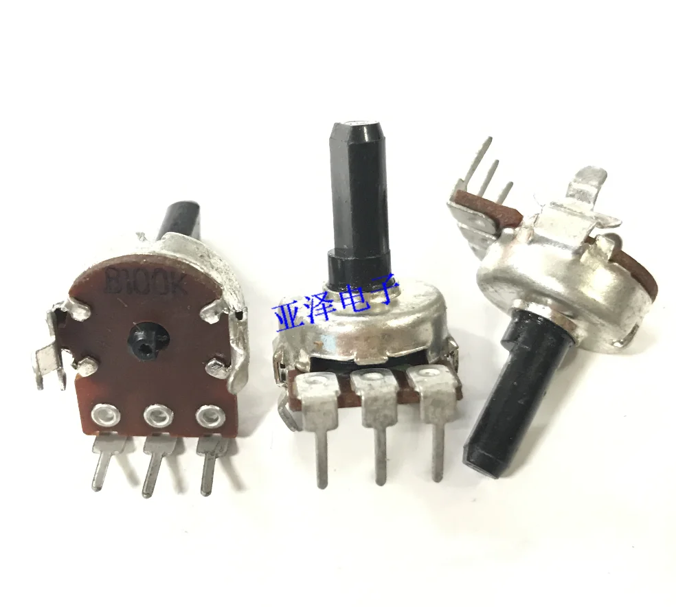 161 type single link amplifier volume potentiometer B100K half axis length 15MM 3-pin