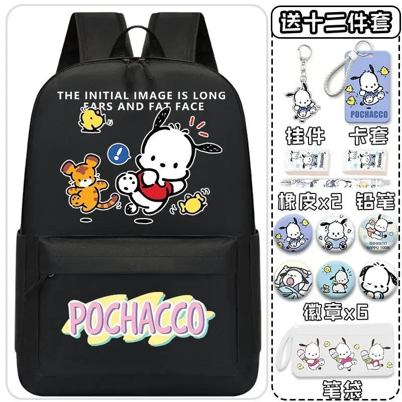 Sanrio-mochila escolar con dibujos animados para niños, mochila de gran capacidad para estudiantes, bonita, nueva