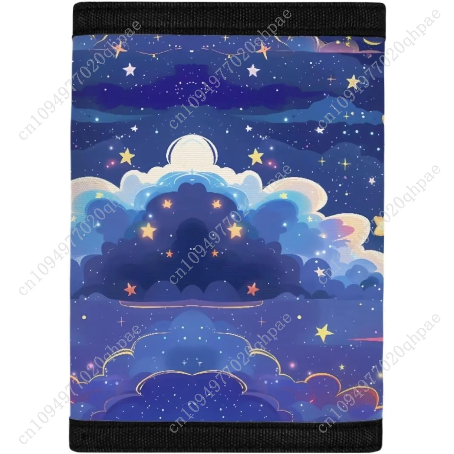 Dolyues Axolotl Kids Wallet for Girls Cute Trifold Canvas Outdoor Wallet for Kids Pink Wallet with Magic Sticker Design for Litt