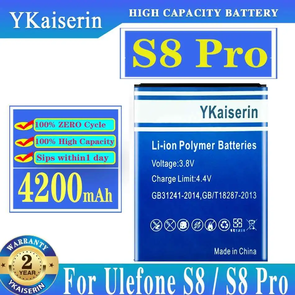 

For Ulefone S8 Pro Long Lasting 4200Mah Lightweight Mobile Phone Battery