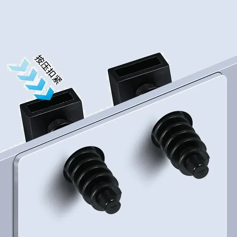 yes500pcs Black White Plastic Cable Tie Holder CH-6 CH-8 Gecko Type Nylon Bundle Toothed Cable Tie Fixed Seat Cable Clamp Holder