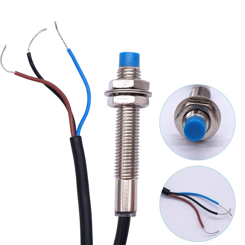 M8 2mm Sensing DC 5V Inductive Proximity Sensor Switch NPN NO LJ8A3-2-Z/BX-5V Work Voltage 5VDC Special For MCU