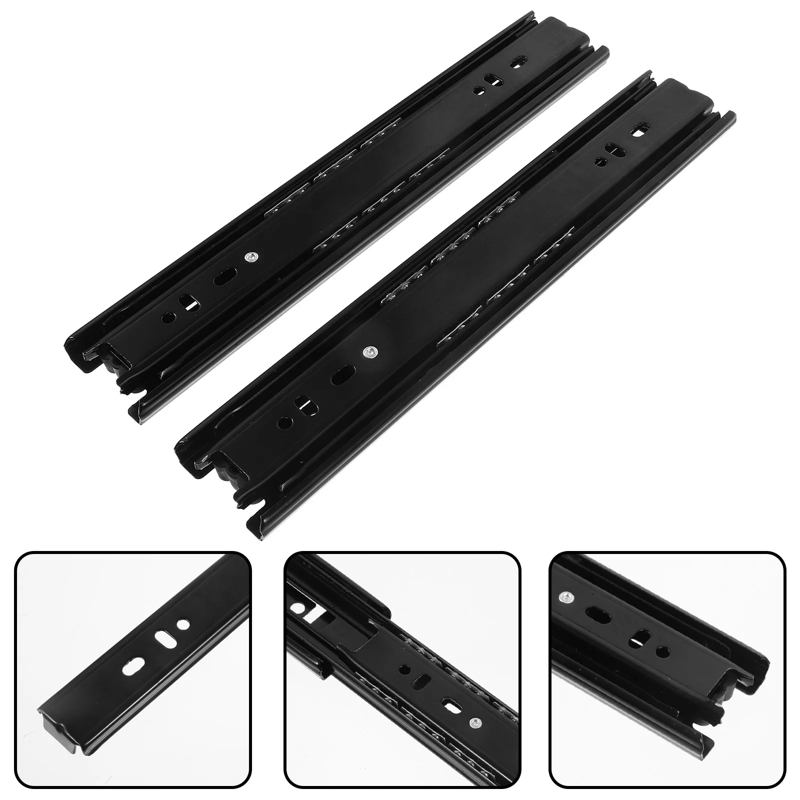 2個入り ヘビーデューティー 引き出しスライド フルエクステンション ボールベアリング キャビネットスライドレール 10インチ ステンレススチール スムーズ引き出しトラックガイド