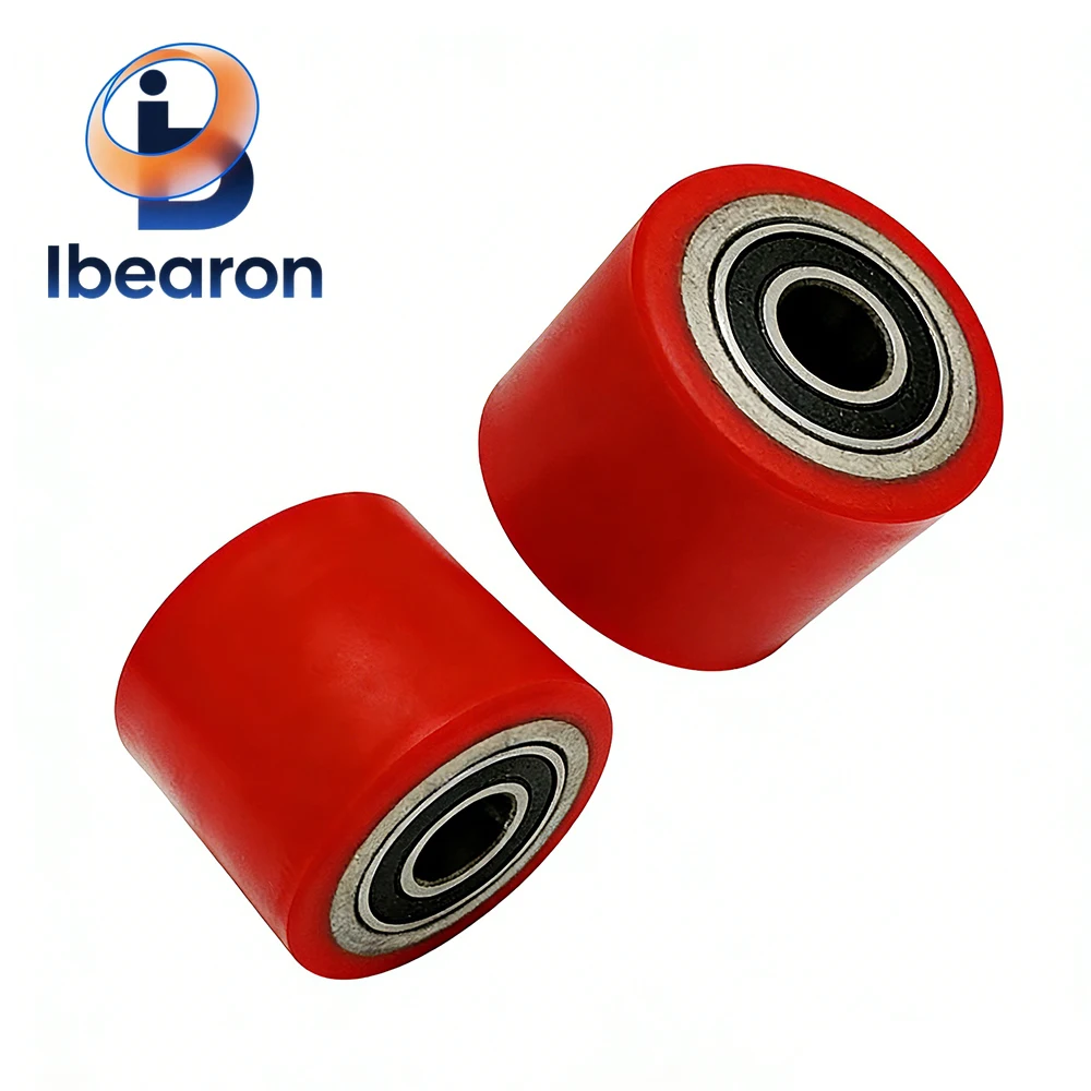 

4PCS Heavy-Duty PU Iron Core Forklift Casters with Bearings 80x60mm - High Wear-Resistant, Quiet, for Warehouse Forklift