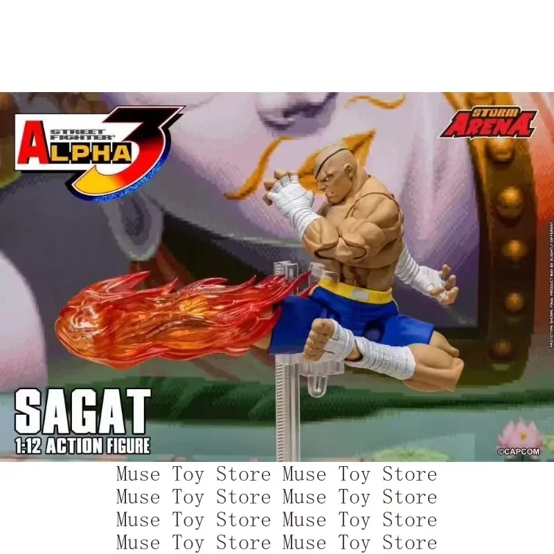 ألعاب العاصفة الأصلية ST ARENA3 1/12 ARENA Sagat في المخزون مجموعة شخصيات الرسوم المتحركة نموذج اللعب ما قبل البيع