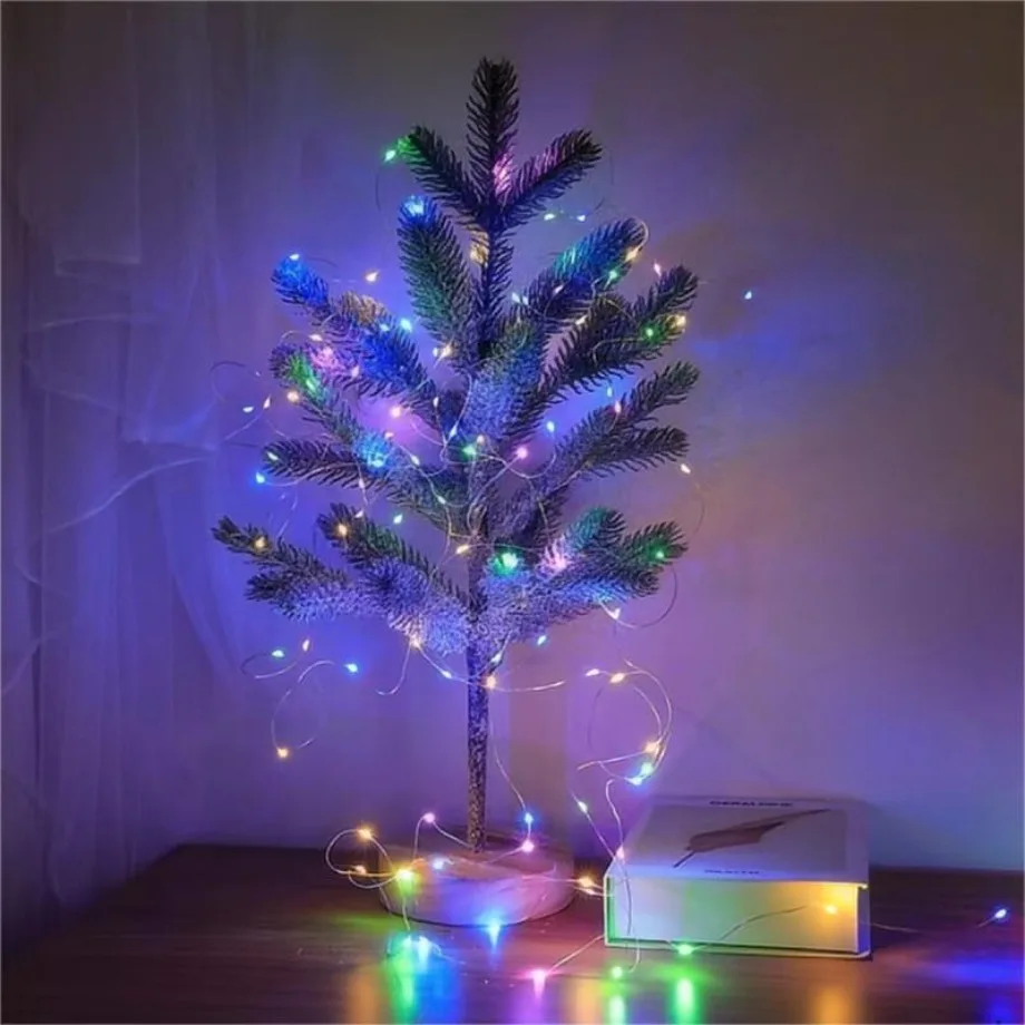 5m/30m Kupferdraht LED-Lichter String Batterie kasten wasserdichte Girlande Lichterkette Weihnachten Hochzeits feier Dekor Urlaub Beleuchtung