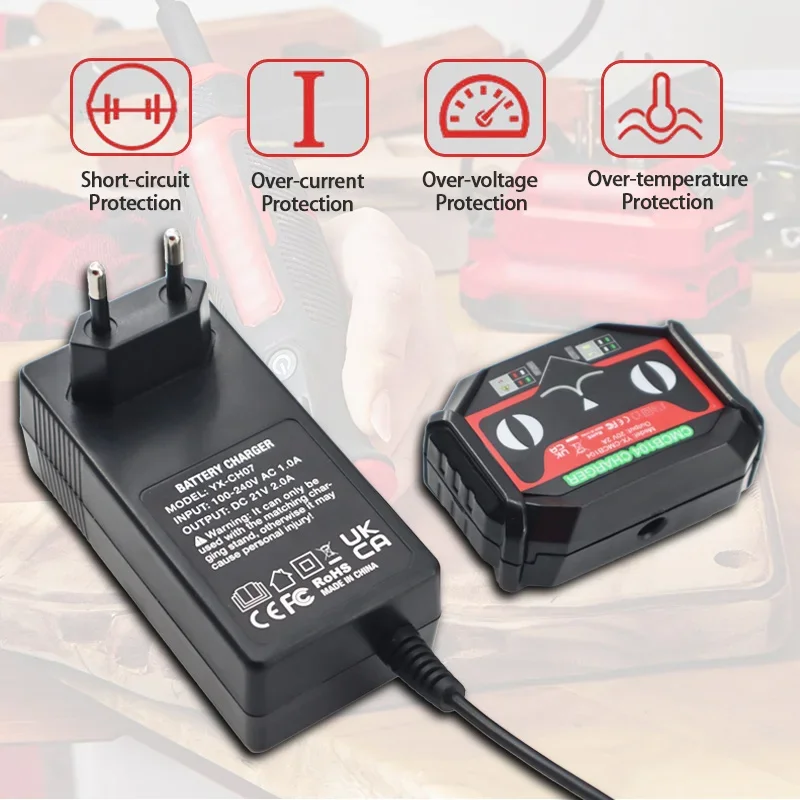 

Lithium Ion Battery Charger CMCB102 For Craftsman 20V Li-Ion Battery CMCB202 CMCB204 205 EU US UK AU Plug Electric Power Tool