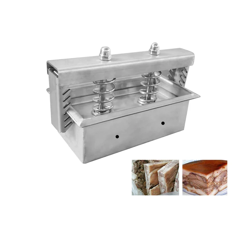 1000g Manual DIY Stainless Steel Meat Press Mould Pork Head Frozen Meat Forming Mold