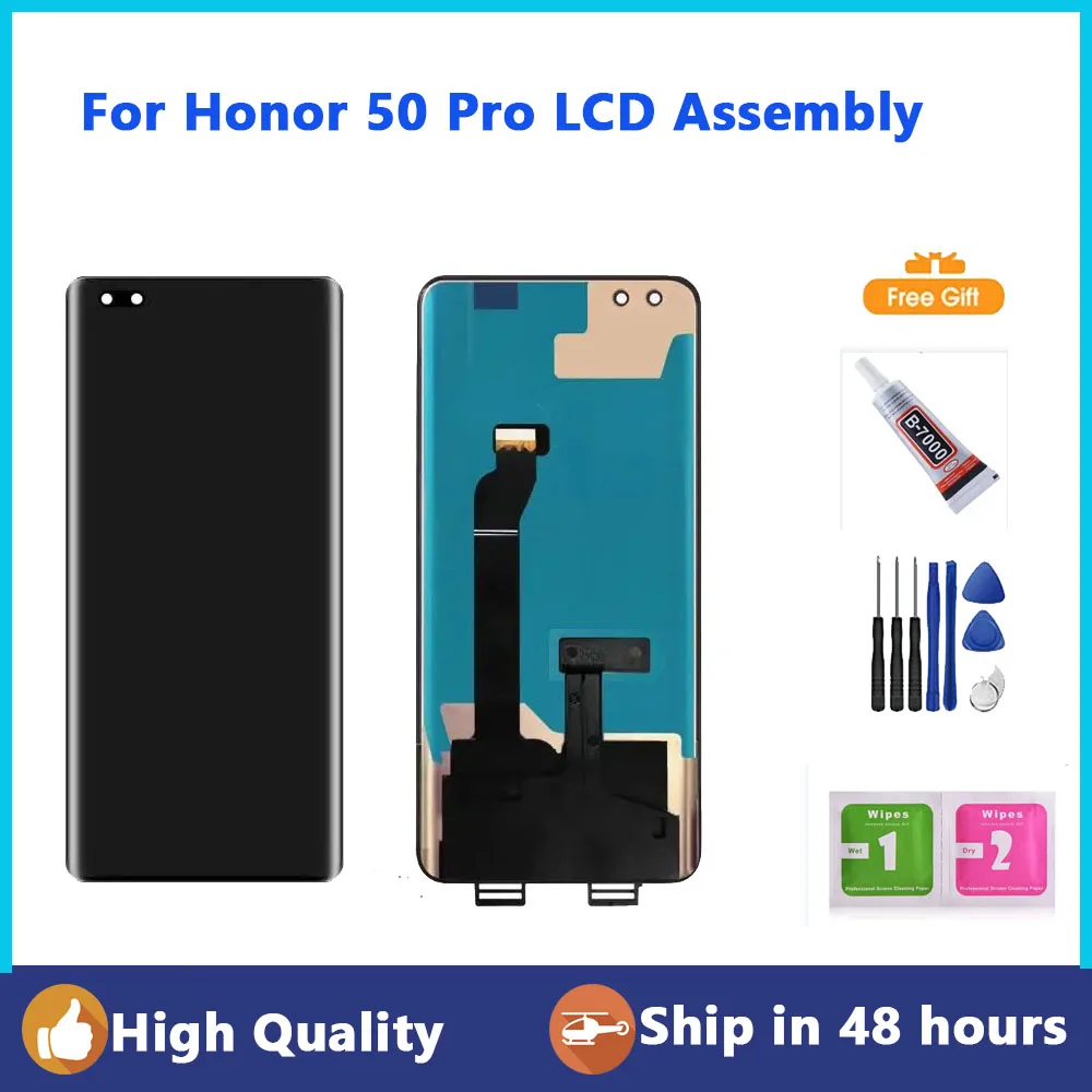 

6.72" Original For Huawei Honor 50 Pro LCD Display Touch Screen Digitizer Assembly For Honor 50pro LCD RNA-AN00 Replacement+3ML