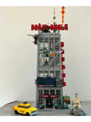 Newspaper Office Building Building Blocks Anniversary Set Compatible With Legoed Particles Suitable For Christmas Gifts 76178