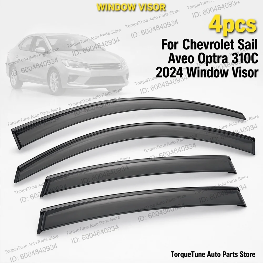 Injection PC Window Visor Wind Deflector For Chevrolet Sail Aveo Optra 310C 2024 Direct Fit Enhanced Driving Comfort