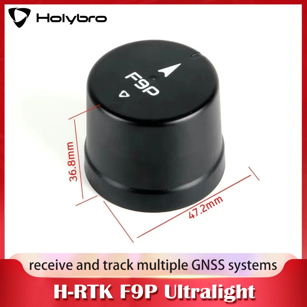 HolyBro H-RTK F9P Ultralight RTK GNSS Module with ZED-F9P IST8310 Compass Helical Antenna for Pixhawk Series