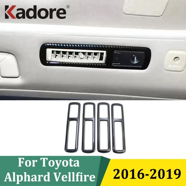 

For Toyota Alphard Vellfire 2016 2017 2018 2019 Rear Roof Air Conditioning Vent AC Outlet Cover Trim Car Interior Accessories