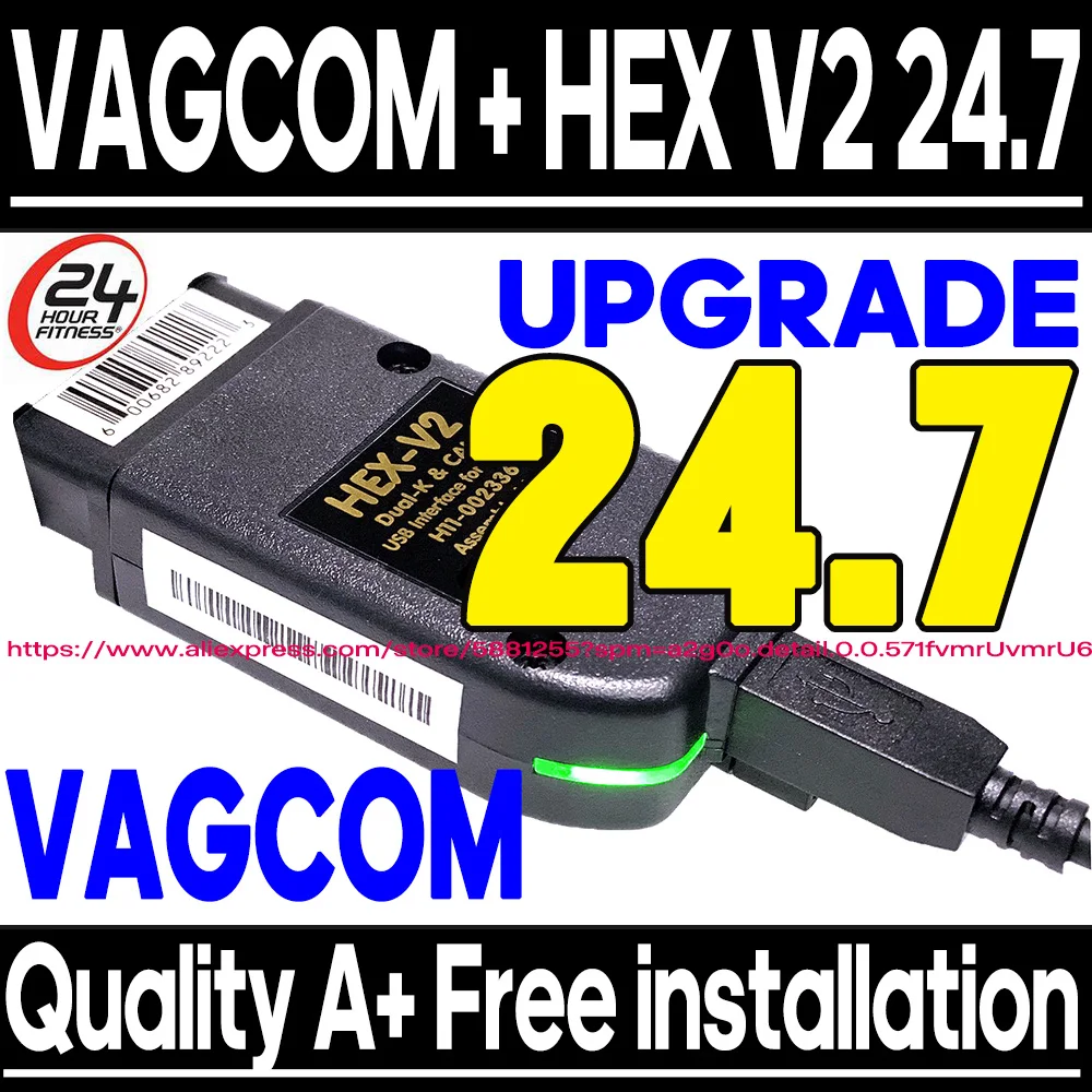 2025 Newest VCDS VAGCOM 24.7 VAG COM Popular VAG Hex V2 FOR VW for AUDI Skoda Seat AUTOCOM Atmega162 VAG Multilingual VCDS TOOL