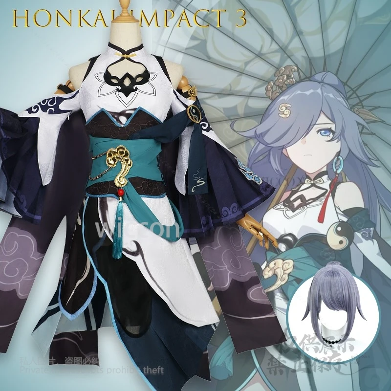 

Anime Honkai Impact 3 Hua Yumodenxin Cosplay Costume Chinese Style Genshin Impact Game Outfit Halloween Party Convention Cosplay