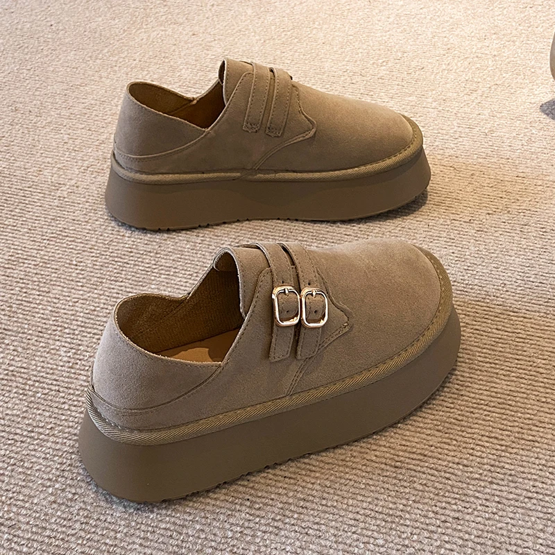 

Женские кожаные лоферы без шнуровки, повседневные мягкие туфли из пены с эффектом памяти, удобные строгие туфли для женщин