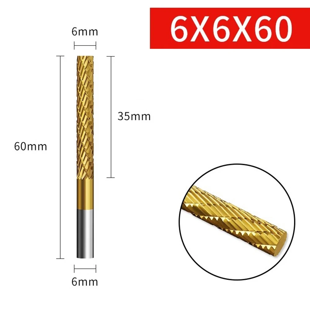 

Plastic Polishing Rotary Burr Tool For Detailed Grinding Easy Handling For Plastic Shaping Grinding Tool 6x6x100mm
