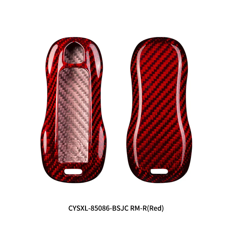 Real Carbon fiber Car Remote Key FOB Case Cover for Porsche Macan 911 Panamera Cayenne Boxster 986 987 981 Accessories