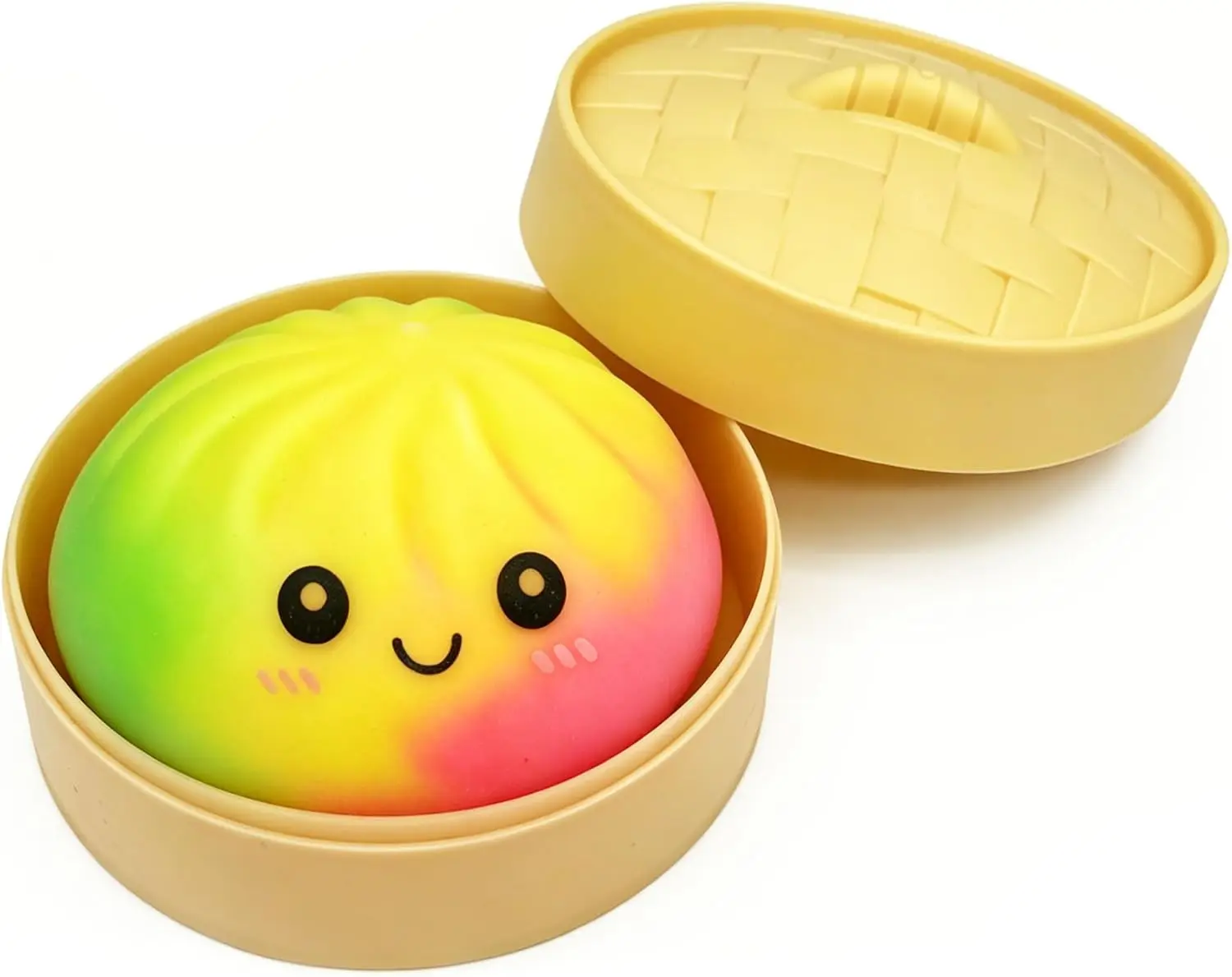

Fun Squeeze Dough Stress Ball, Realistic Steamed Bun Toy for Anxiety Relief, Calming Sensory Fidget Gift