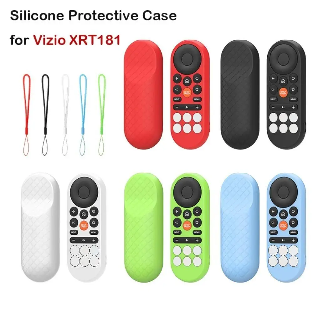 New Silicone Protective Case Shockproof with Lanyard Soft Shell Protector Remote Controller Cover for Vizio XRT181 Accessories