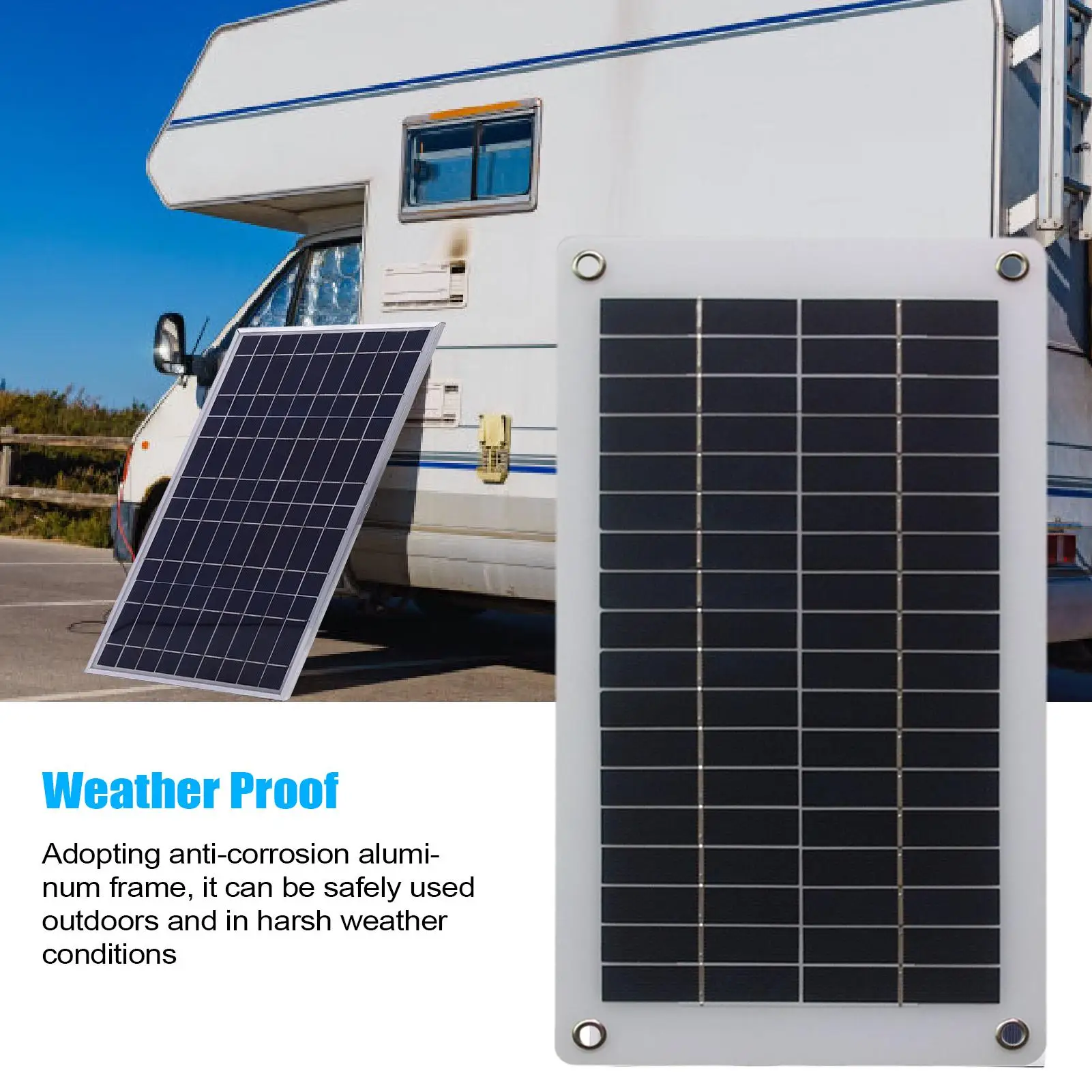 

Зарядное устройство с солнечной панелью, портативное водонепроницаемое зарядное устройство для телефона 10 Вт 18 В, планшета для кемпинга, выживания на открытом воздухе, альпинизма, путешествий, автомобиля, автофургона