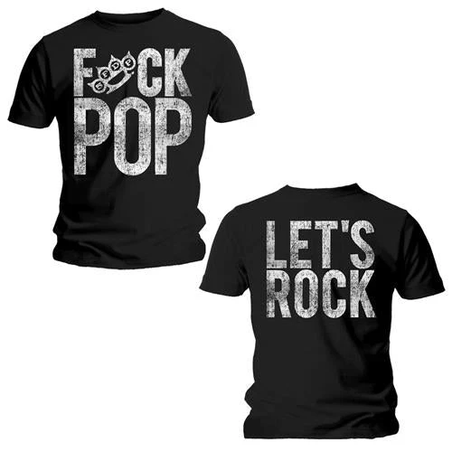 Fck Pop Five Finger Death Punch Band T-Shirt Cotton Graphic Tee Men Women Summer Streetwear
