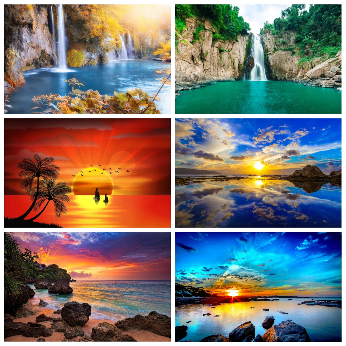 500/1000 Pcs for Adults Jigsaw Puzzle Sunset Seaside Theme Challenging Large-Scale Brain Teaser with Complex Patterns