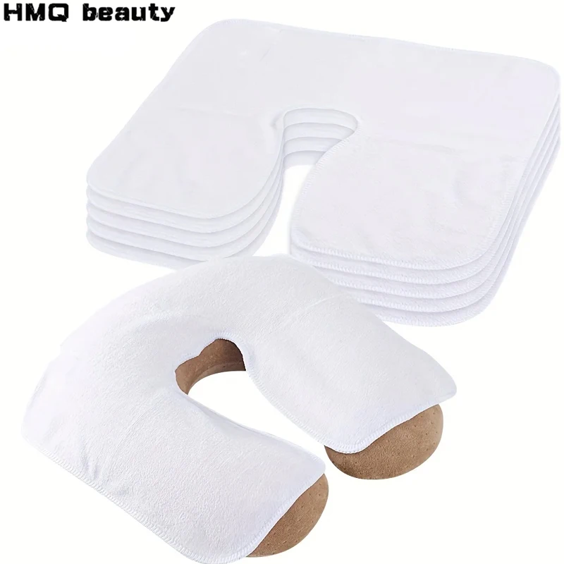 

Подушечки для головы из микрофибры, U-образные чехлы для подушек для лица, утолщенная подушка для подголовника, уход за лицом, красота, спа, массажные принадлежности