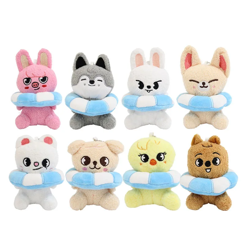 Skzoo – poupée en peluche pour enfants sans maison, avec sac à anneau de natation, pendentif porte-clés, Style Fang Can Li Longfu, cadeau d'anniversaire pour enfants