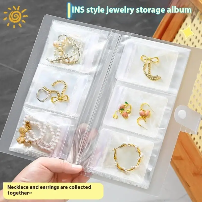 

Self Sealing Jewelry Storage Book Antioxidant Ring Necklace Bracelet Storage Holder Bag Multifunctional Jewelry Organizer Bag