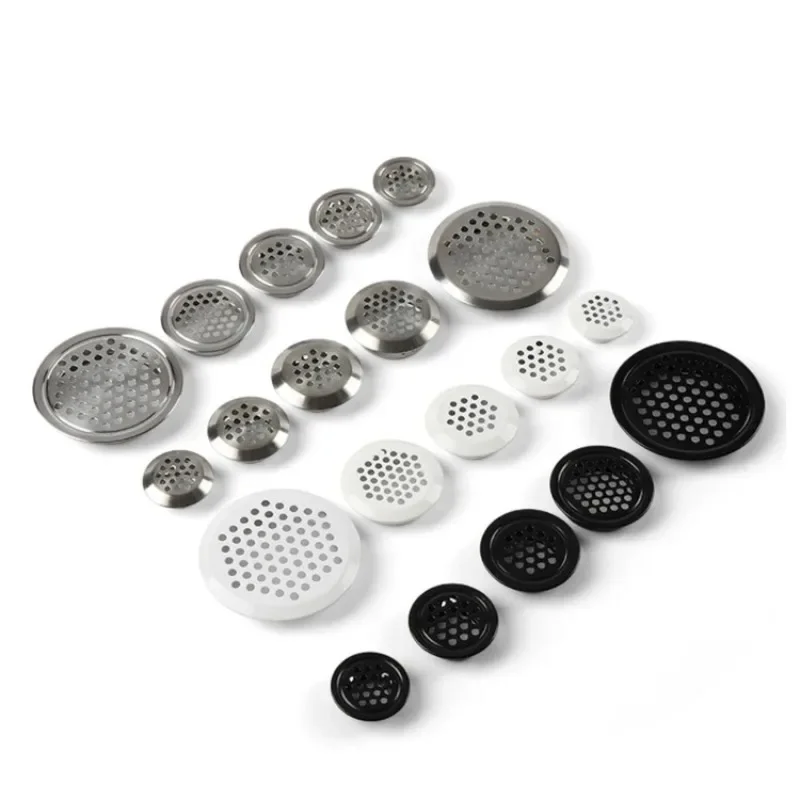 

Round cabinet Air duct Vent Steel Louver Mesh Hole plug decoration cover Wardrobe grille ventilation systems Diameter 19-53mm