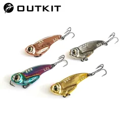 1Pcs 3.5g 5g 7g Metal VIB Lures 3D Eyes vivid Vibrations Spoon Lure Fishing bait Bass Artificial Hard Bait Crankbait Tackle