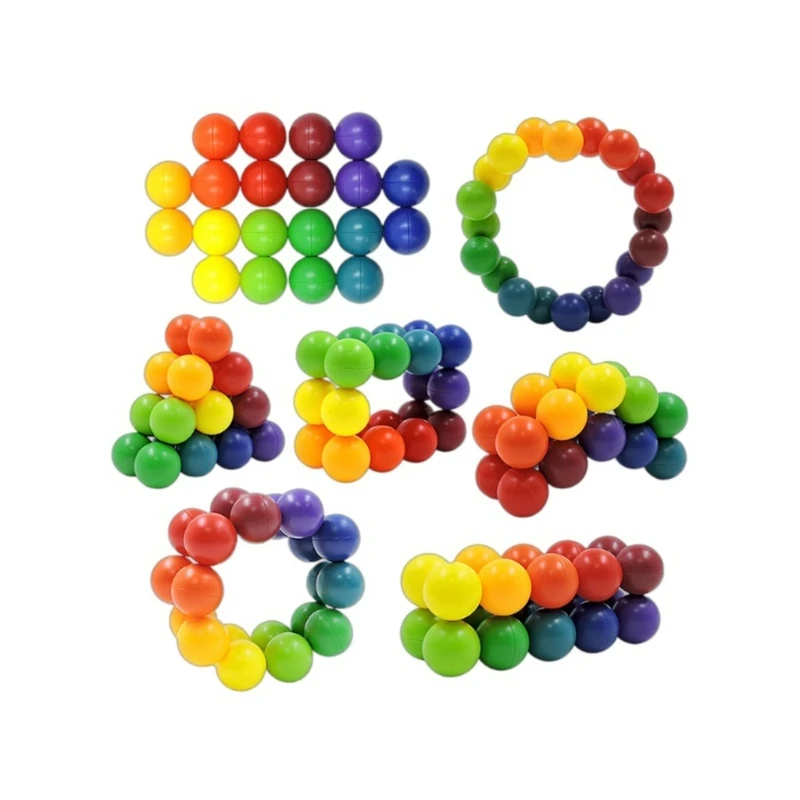 Boule perles en plastique Durable, jouet Puzzle à presser, pour soulager le Stress, l'anxiété, bureau, jeu sensoriel